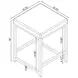 Umbridge Light Grey Upholstered Vanity Stool