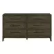 Lake House Harvest Brown 6 Drawer Dresser