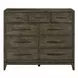 Lake House Harvest Brown 9 Drawer Chesser