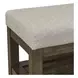 Lake House Taupe Upholstered Storage Bed Bench
