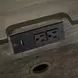 Lake House Harvest Brown 2 Drawer Nightstand with USB Charging
