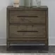 Lake House Harvest Brown 2 Drawer Nightstand with USB Charging