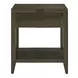 Lake House Harvest Brown 1 Drawer Open Nightstand with USB Charging