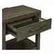 Lake House Harvest Brown 1 Drawer Open Nightstand with USB Charging