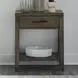 Lake House Harvest Brown 1 Drawer Open Nightstand with USB Charging