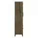 Lake House Harvest Brown 2 Piece Bunching Display Cabinet Set with LED