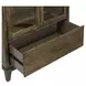 Lake House Harvest Brown 2 Piece Bunching Display Cabinet Set with LED