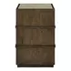Lake House Harvest Brown and Beige Square Granite Top Chairside Table