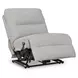 Acklen Place Pewter Performance Fabric 5 Piece Modular Power Reclining Sectional with Pillows and USB Charging