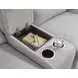 Acklen Place Pewter Performance Fabric 3 Piece Modular 97" Power Reclining Sectional with Console and USB Charging