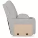Acklen Place Pewter Performance Fabric 3 Piece Modular 97" Power Reclining Sectional with Console and USB Charging