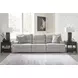 Acklen Place Pewter Performance Fabric 3 Piece Modular Power Reclining Sectional with Pillows and USB Charging