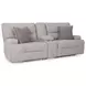 Acklen Place Pewter Performance Fabric 3 Piece Modular 97" Power Reclining Sectional with Console and USB Charging