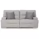 Acklen Place Pewter Performance Fabric 2 Piece Modular Power Reclining Sectional with Pillows and USB Charging