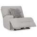 Acklen Place Pewter Performance Fabric 3 Piece Modular Power Reclining Sectional with Pillows and USB Charging