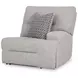 Acklen Place Pewter Performance Fabric 3 Piece Modular 97" Power Reclining Sectional with Console and USB Charging