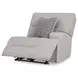 Acklen Place Pewter Performance Fabric 5 Piece Modular Power Reclining Sectional with Pillows and USB Charging