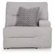 Acklen Place Pewter Performance Fabric 3 Piece Modular 97" Power Reclining Sectional with Console and USB Charging