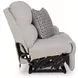 Acklen Place Pewter Performance Fabric 3 Piece Modular 97" Power Reclining Sectional with Console and USB Charging