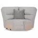 Acklen Place Pewter Performance Fabric 5 Piece Modular Power Reclining Sectional with Pillows and USB Charging