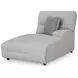 Acklen Place Pewter Performance Fabric Zero Gravity Power Reclining RAF Sectional with USB Charging