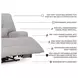 Acklen Place Pewter Performance Fabric Power Recliner