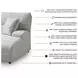 Acklen Place Pewter 6 Piece Performance Fabric Power Reclining Sectional with RAF Chaise