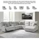 Acklen Place Pewter 6 Piece Performance Fabric Power Reclining Sectional with RAF Chaise