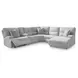 Acklen Place Pewter 6 Piece Performance Fabric Power Reclining Sectional with RAF Chaise