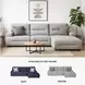 Acklen Place Pewter 3 Piece Performance Fabric Power Reclining Sectional with RAF Chaise