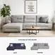 Acklen Place Pewter 3 Piece Performance Fabric Power Reclining Sectional with LAF Chaise
