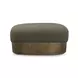 Domina Kale Green Upholstered Rectangular Ottoman