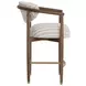 Gavina Gifford Script Upholstered Counter Height Stool