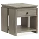 Conrad Stone Harbor Gray Rectangular End Table