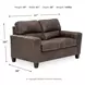 Navi Smoke 61" Loveseat