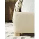 Summerland Beige Leather Upholstered King Panel Bed