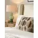 Summerland Beige Leather Upholstered King Panel Bed