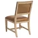 Colburn Brown Leather Upholstered Side Chair with Nailhead Trim