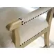 Colburn Beige Performance Fabric Upholstered Arm Chair with Nailhead Trim