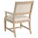 Colburn Beige Performance Fabric Upholstered Arm Chair with Nailhead Trim