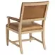 Colburn Brown Leather Upholstered Arm Chair with Nailhead Trim
