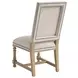 Anderson Beige Upholstered Chair with Nailhead Trim