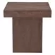 Padula Dark Brown Mango Square Large End Table