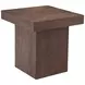 Padula Dark Brown Mango Square Large End Table
