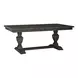 Westfield Havana Brown and Sand Upholstered 5 Piece Extendable Trestle Base Dining Set with Nailhead Trim