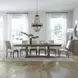 Westfield Havana Brown and Sand 7 Piece Extendable Trestle Base Dining Set with Nailhead Trim
