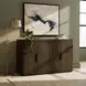 Lozano Warm Walnut Brown 4 Door Sideboard