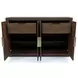 Lozano Warm Walnut Brown 4 Door Sideboard