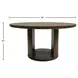 Lozano Warm Walnut Brown 59" Round Dining Table