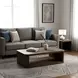 Lozano Warm Walnut Brown Rectangular Coffee Table